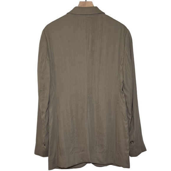 Acne Studios Jolcie Single-Breasted Wool Blazer in Mud Beige - Picture 4 of 7